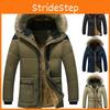 Men's Military Coat Thicken Warm Outwear Parka Hooded Jacket Outdoor Winter Fashion