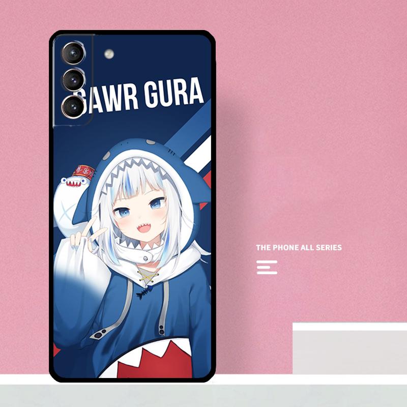 Gawr Gura Hololive Girl Phone Case For Samsung Galaxy S25 S26 Ultra S20 S21 S22 S23 S24 Plus S10 S25 FE Cover Coque