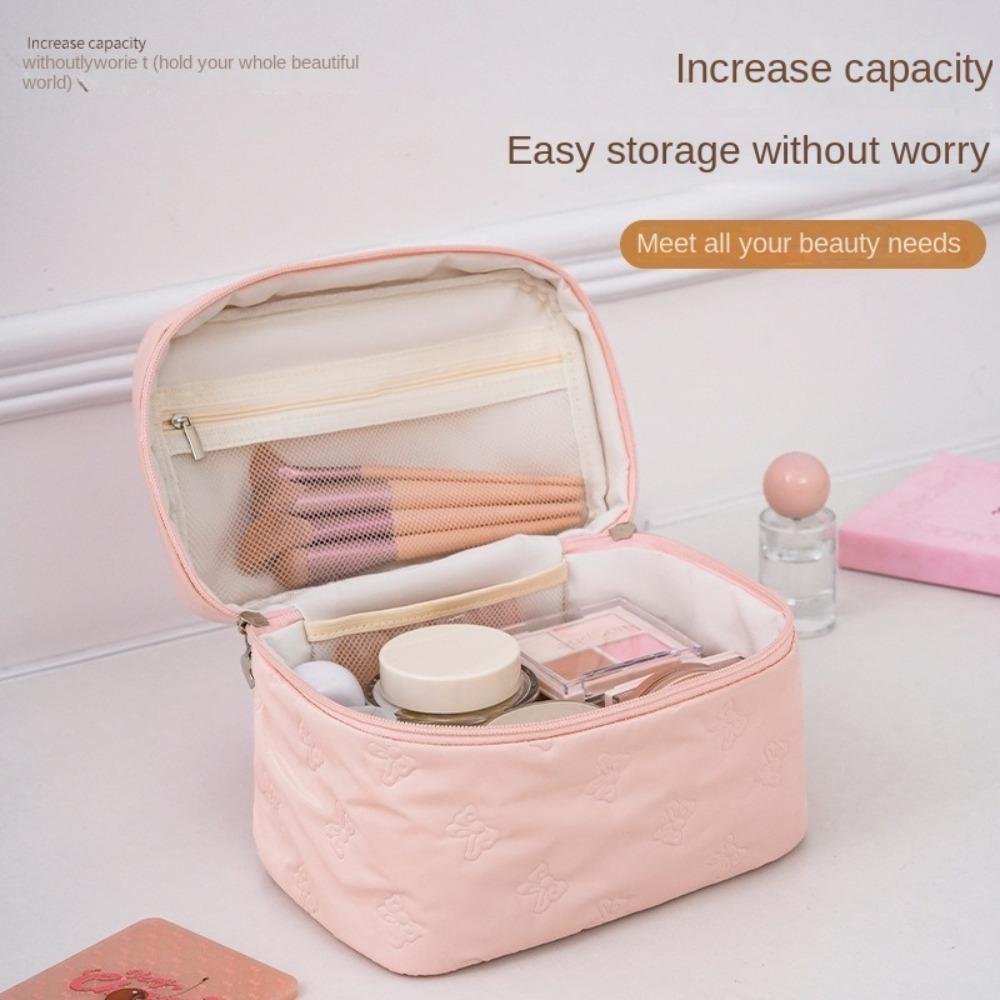 Square Women  Makeup Bag Large Capacity Cosmetics  Storage Bag Fashion Travel Washroom Bag  Travel