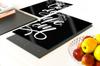 PIANO PROTETTIVO IN VETRO PER CUCINA 65x52 NERO