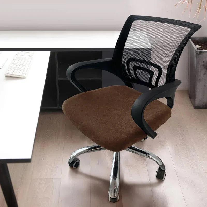 1PC Stretch Velvet Office Chair Cover Computer Swivel Seat Cover Elastic Banquet Home Universal Seat Cover Slipcovers Dust Cover