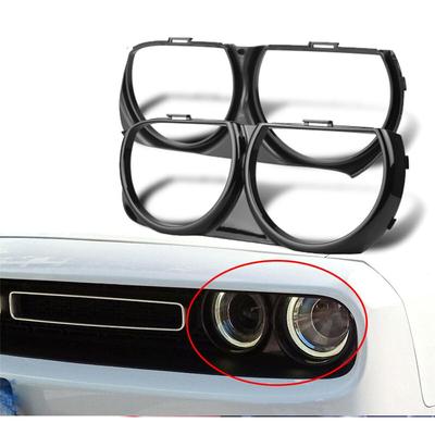 1 Pair Front Headlight Lamp Bezel Trim LH & RH for Dodge Challenger 2015 - 2021
