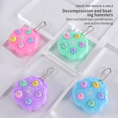 Toys Whack A Mole Keychain Dimple  Board Portable Antistress Decompression Toys For Children