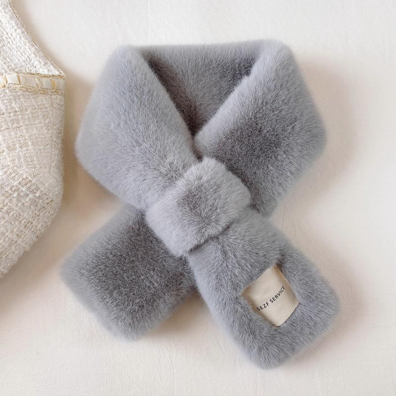 Winter Thickened Warm Imitation Rabbit Fur Fake Collar Scarf
