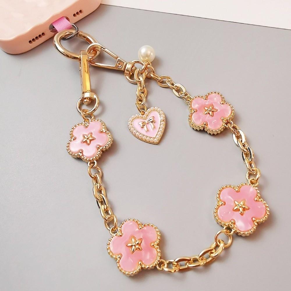 Flower Cell Phone Chain Pendant Mobile Phone Lanyard Jewelry Gift Mobile Phone Strap New Year Gift