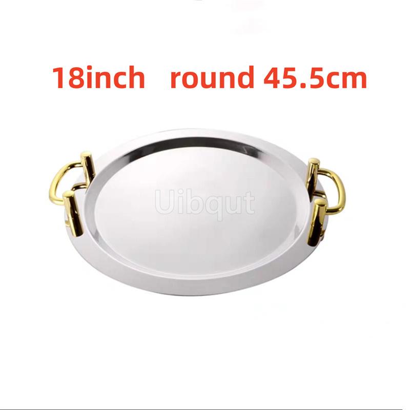 

Золотая овальная тарелка из нержавеющей стали, большая круглая тарелка, поднос для шведского стола, конфет, торта, фруктов, зеркальная тарелка для отеля, ресторана, гриля, свадьбы, милое блюдо