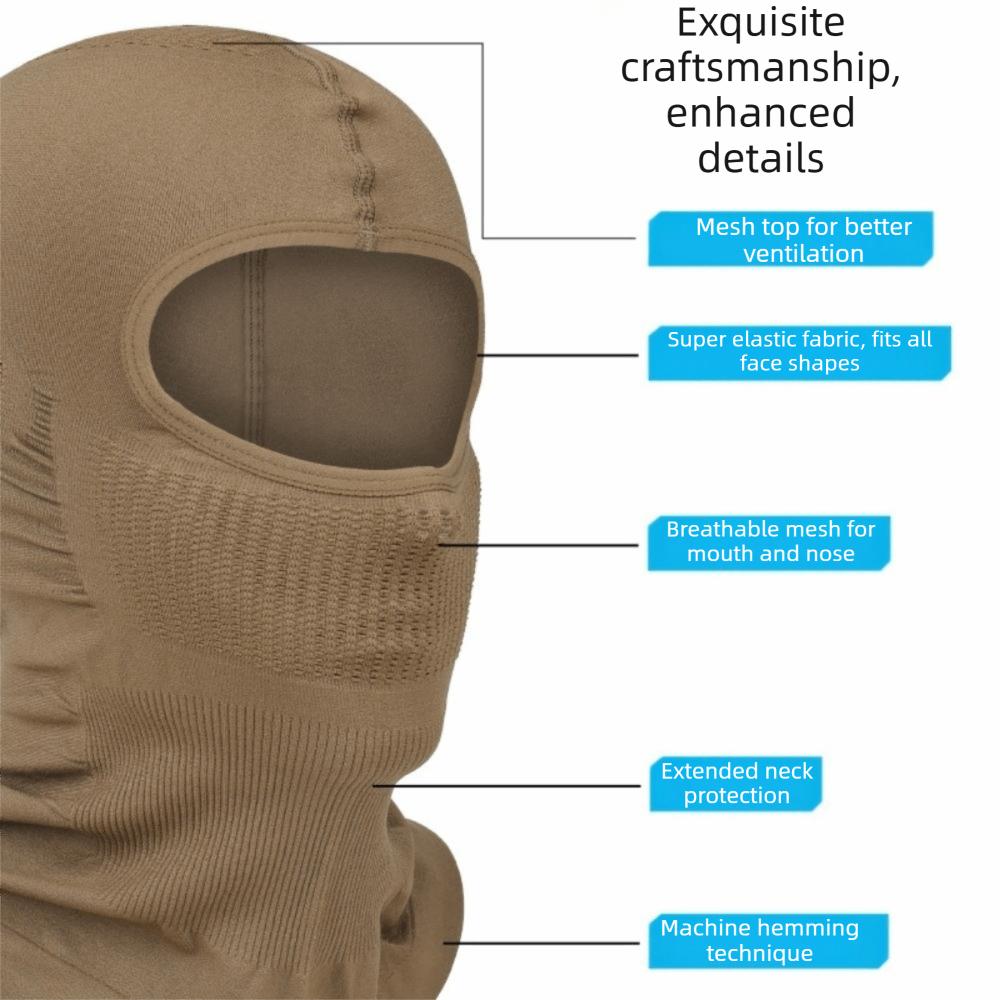 Breathable Helmet Inner Cap High Elastic Scarf Headgear Multipurpose Full Face Mask Ski