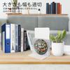 WEWINK PLUS White Desktop Set of Bookstand for Office and More 8-Book Holder, L-Shaped Bookends, Metal, Non-Slip, Non-Topple Storage, 4,