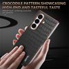 AZNS For Samsung Galaxy Z Fold7 5G Case Electroplating Crocodile Texture PU+PC Phone Cover