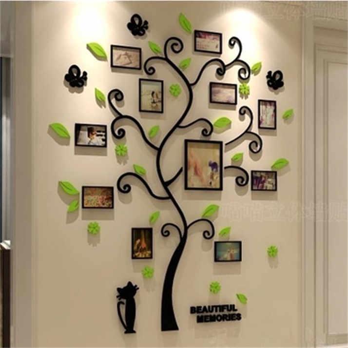 DIY Family Photo Frame Tree Wall Sticker Home Decor Living Room Bedroom Wall Dec