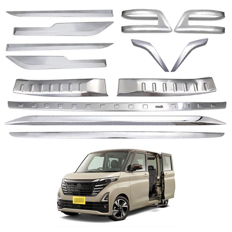 Schutzplatte hinten, Nebelscheinwerfer und Türschalenrahmen für 2020-2023 Nissan Roox