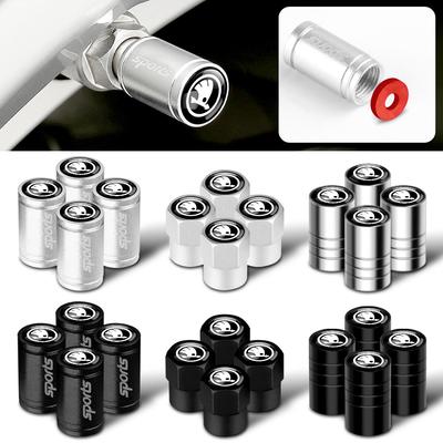 4pcs Metal Car Styling Wheel Tire Valve Air Stem Cap Covers For S Skoda Kodiaq Fabia Kamiq Karoq Octavia A5 A7 Rapid Scala