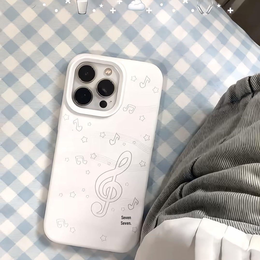 

Cartoon Healing Notes Soft Mochi Case for Apple 17 Pro Max, 16, 15, 14 Pro, 12 Pro Apple 16