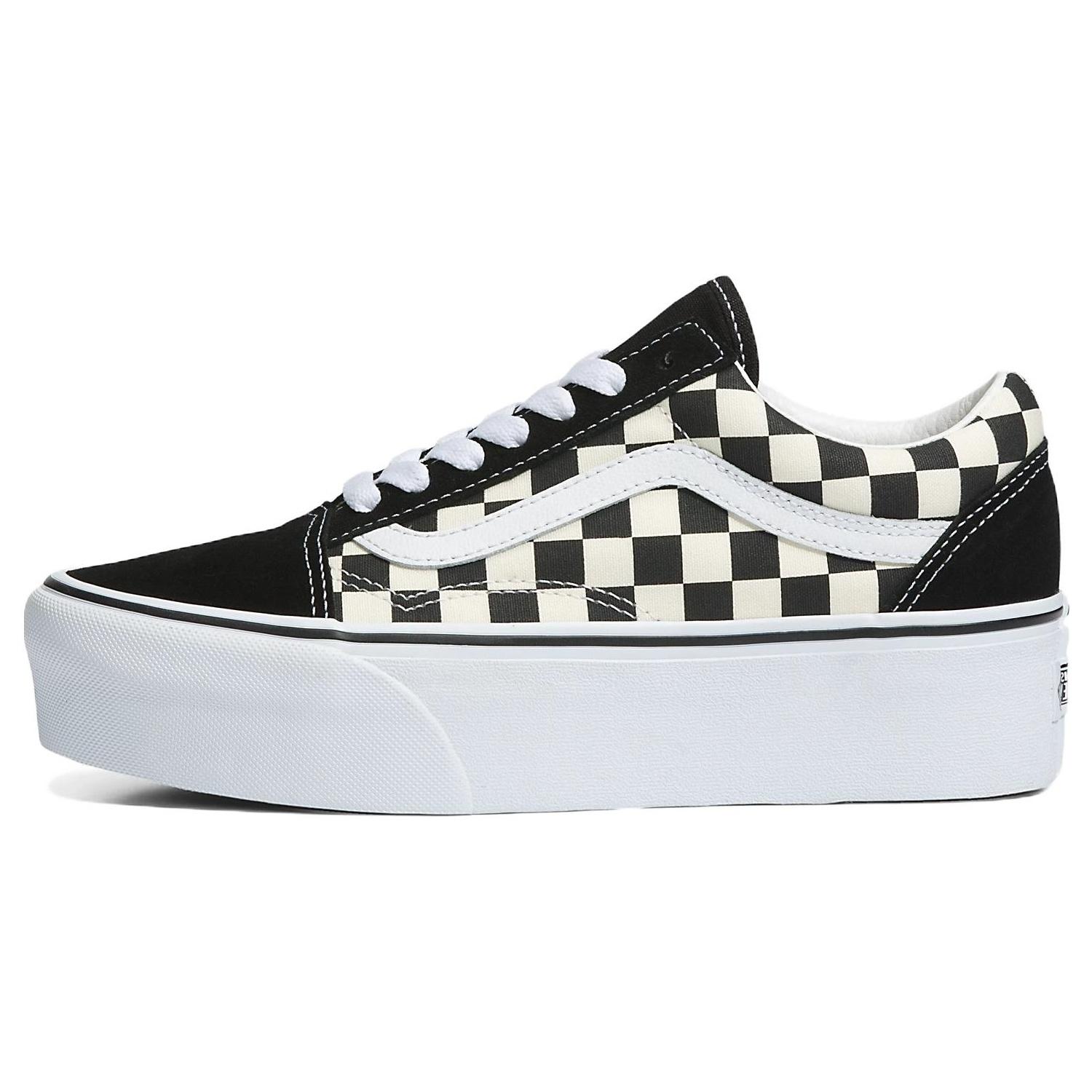 Vans Old Skool Stackform Checkerboard Black White Men s VN0A7Q5MTYQ EU 37