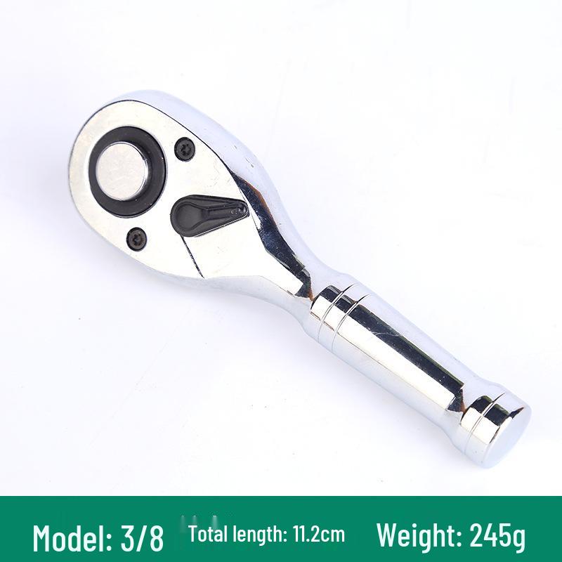 72-Tooth Quick Ratchet Wrench: Large, Medium, Small Bi-directional Socket Head for Auto Repair