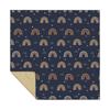 Large 130x130cm Baby Feeding Chair Floor Mat with Unique Pattern Design Silicone Backing For Easy Cleanup