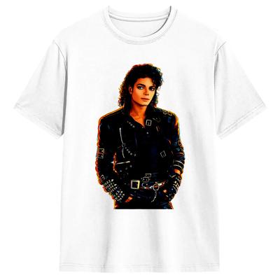 Vintage T-Shirt MMichael JJackson King of Pop Baumwoll-T-Shirts Freizeit-T-Shirt für Unisex Sommer Tolle Individuelle Kurzarm-T-Shirts