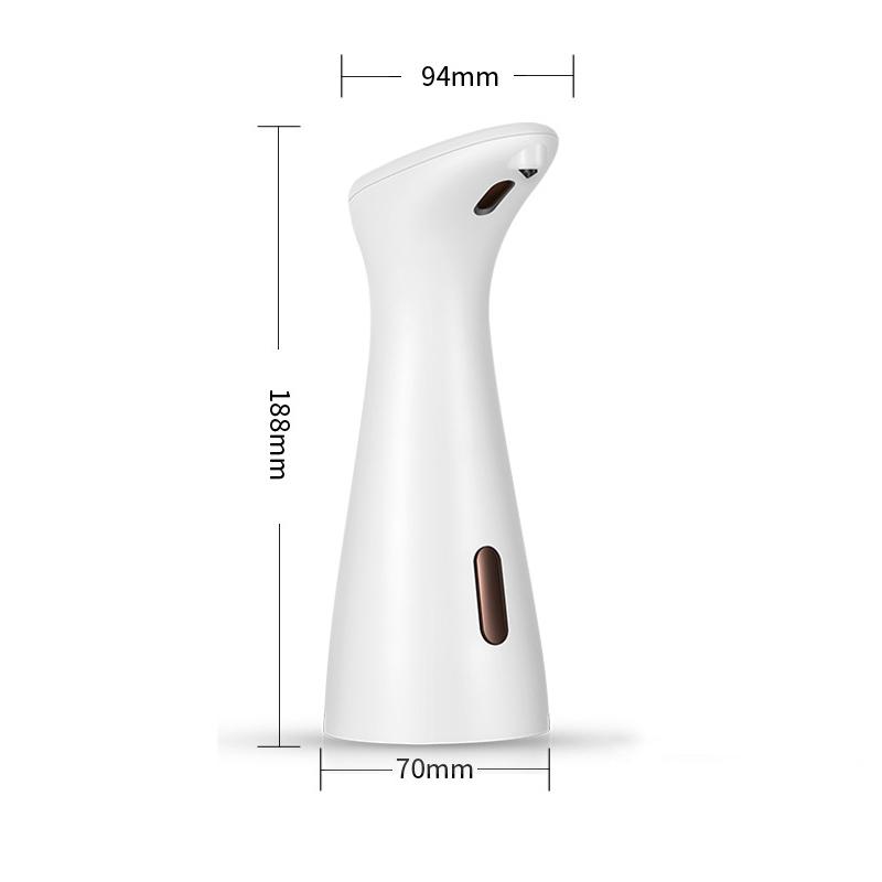 Fully Automatic Liquid Sensing Soap Dispenser 200ML White High Quality Waterproof Hand Sanitizer Sensor Bathroom Smart Dispenser