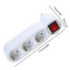 EU Standard 250V 16A 3 Conversion Socket with Switch Power Adapter Socket