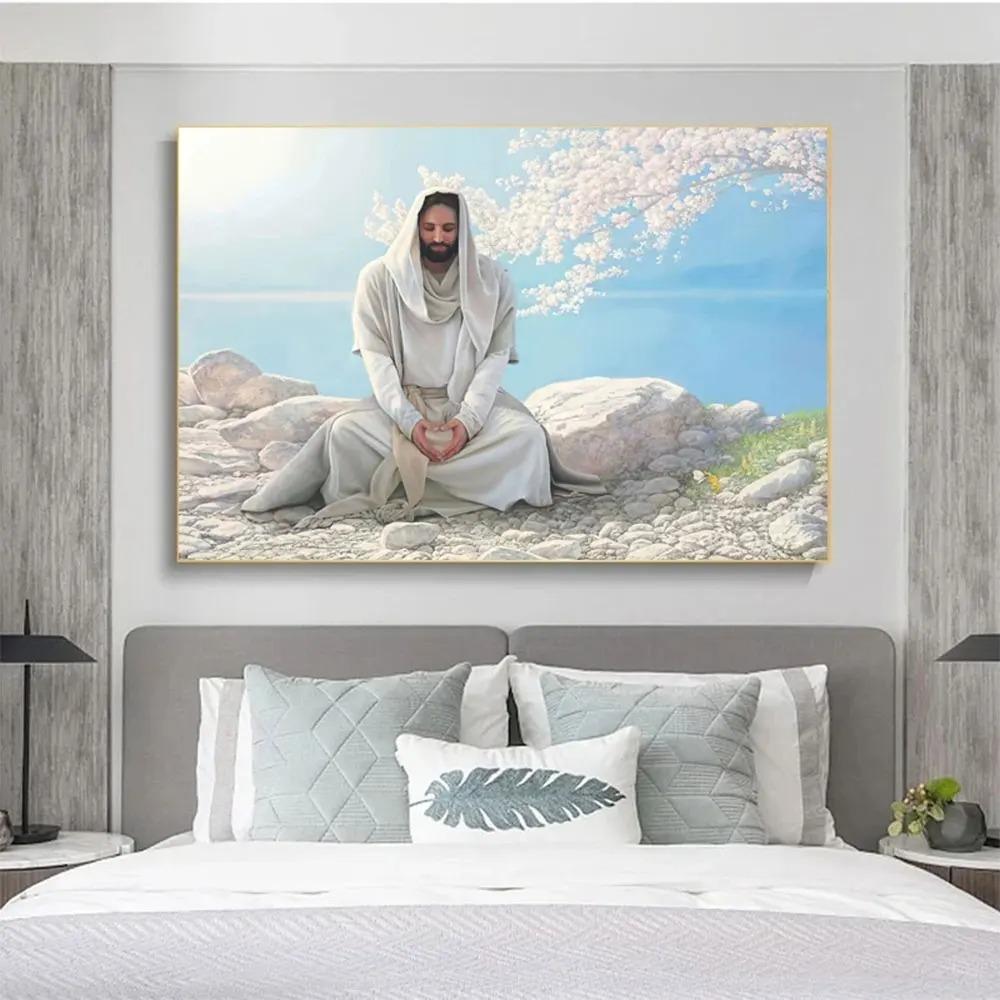 Christlich Jesus Christus Gott Poster Drucke Religion Glaube Leinwand Malerei Wandkunst Bilder Für Kirche Galerie Dekoration Geschenke
