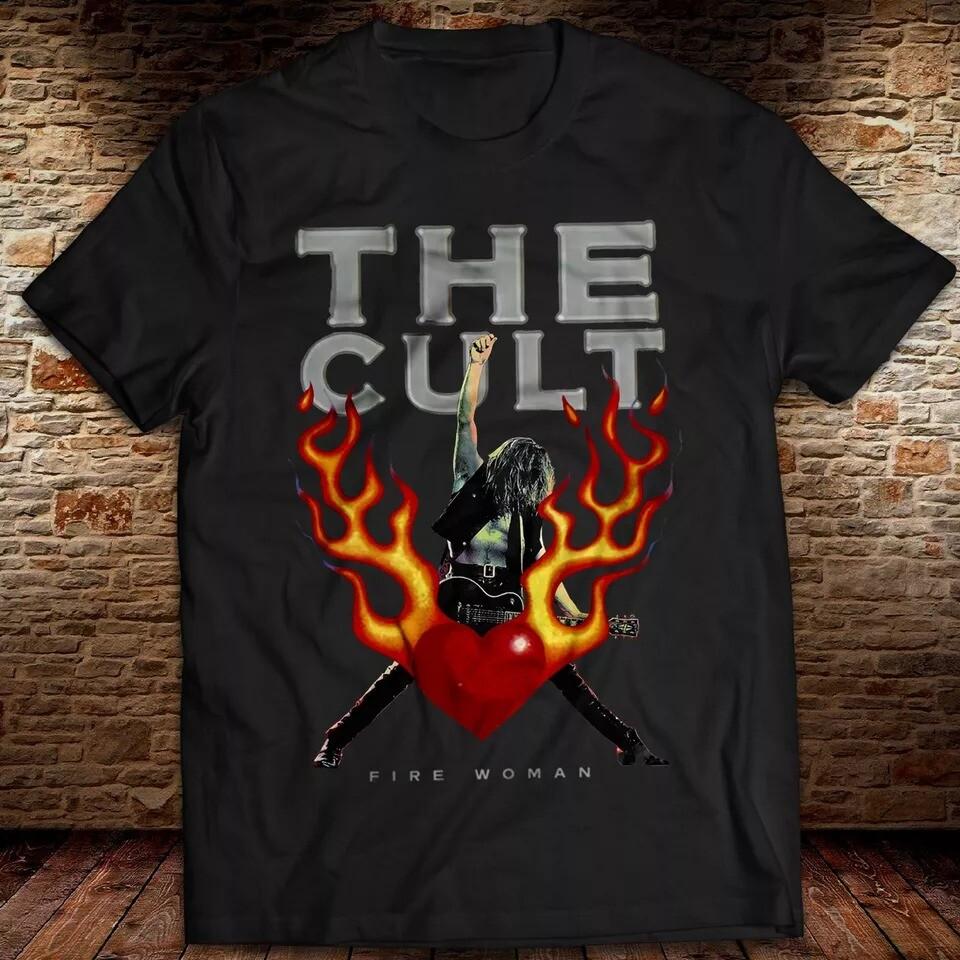 Vintage Fire Woman Album T-Shirt Ian Astbury The Cult Rock Tee Dreamtime XXXXL