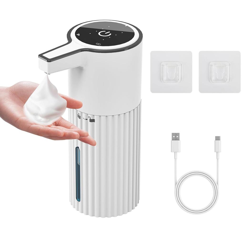 360ML Countertop Or Wall-Mounted IPX5 Waterproof 4-Levels Adjustable Foam/Gels Electric Infrared Automatic Sensor Soap Dispenser