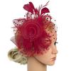 [XGOPTS] Cocktail Hat Wedding Hat Retro European Style Elegant Headpiece Aristocratic Formal Hat Mesh Pearl Artificial Feather Mini Toque Hat Hair