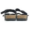 BIRKENSTOCK Arizona Flat Leather Sandals 24.5 Size 38 Black Made in Germany Shoes Trainers(USED)