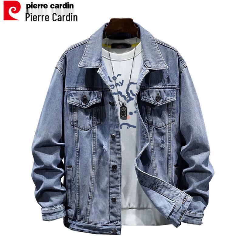 

Pierre Cardin Men s Retro Loose Fit Denim Jacket XL