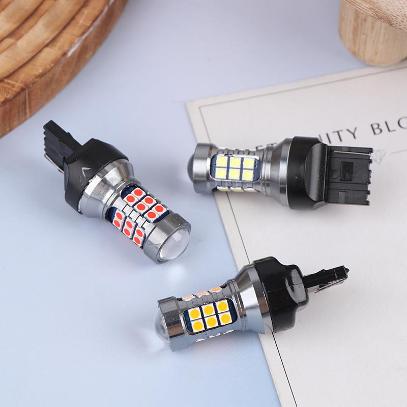 1Pc T20 Led 7440 7443 Led Wy21W W21W Led Bulbs Car Led Bulbs Signal Lamp T20 27Smd 3030 Backup Brake Reverse Parking Lamp