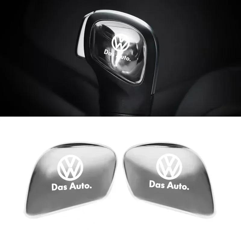 lmn1 Volkswagen Shift Lever Emblem Car Gear Stick Stickers For VW Golf Polo GTI Scirocco ID.3 Passat Tiguan CC Jetta Touareg Touran