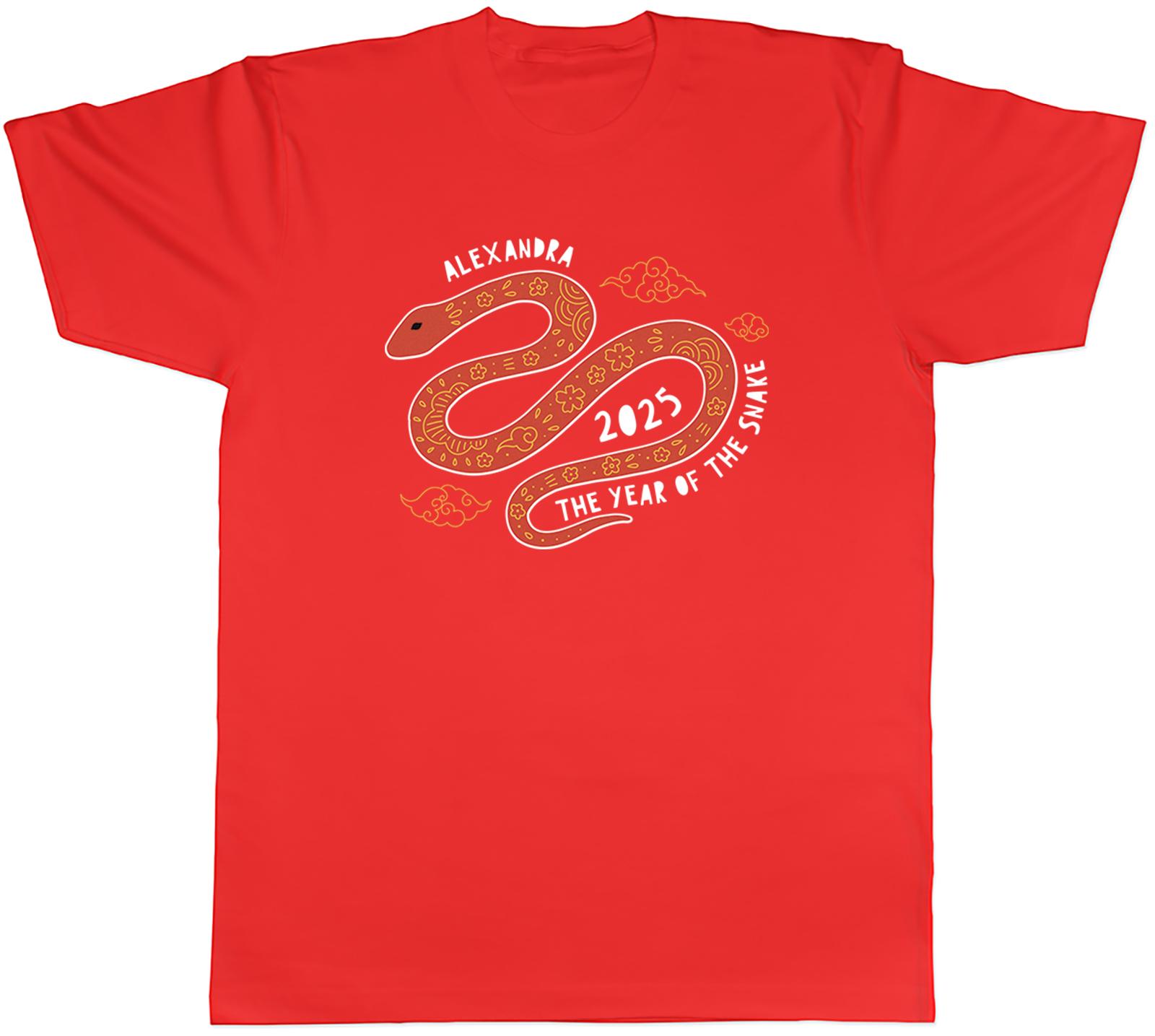 Personalised The Year of the Snake Unisexs TShirt 2025 Chinese New Year Tee Gift S