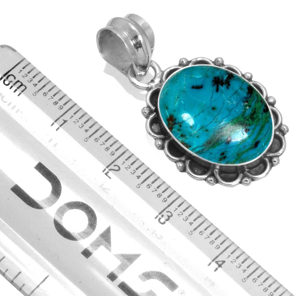 925 Sterling Silver Pendant Women Gemstone Handmade Jewelry Anniversary Gift Amazonite Angelite Blue Opal Botswana Agate Mohave Azurite Chrysocolla