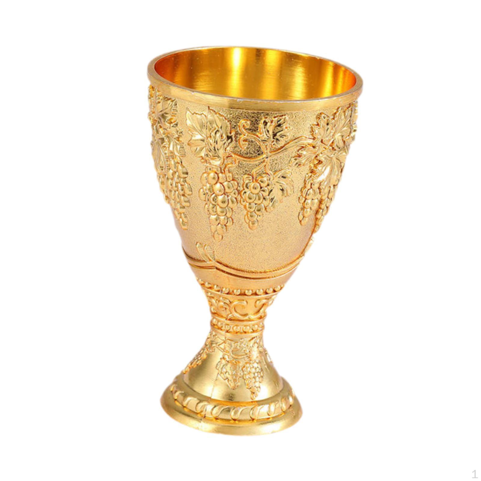 

Vintage Medieval Goblet Cup Engraving Novelty Gifts Anniversary Antique Handmade Multipurpose