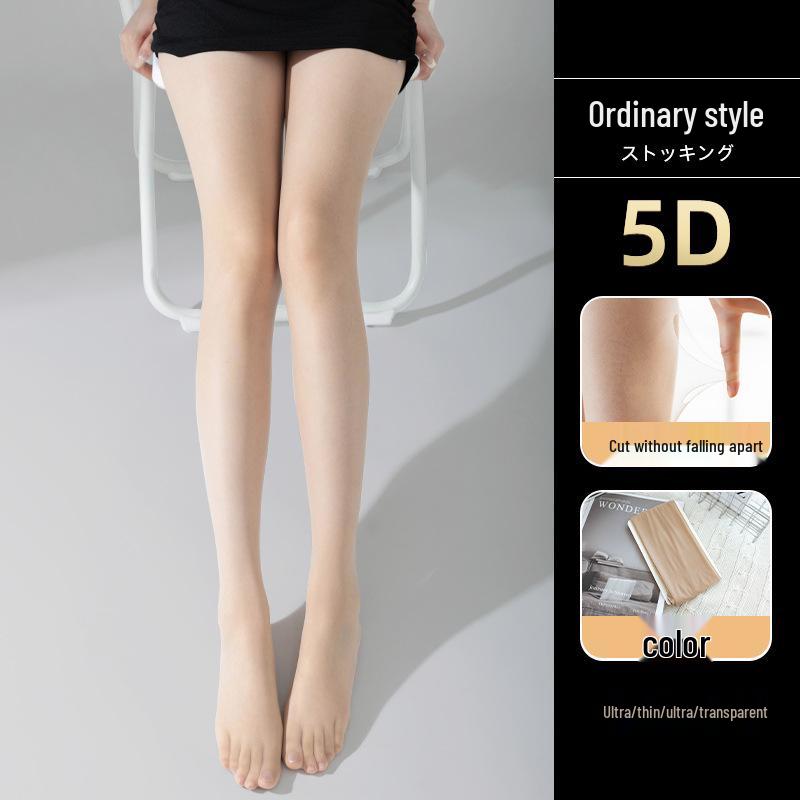 Spring & Autumn Women's Nude Anti-Snag Leggings - Thin, Natural Skin-Tone Pantyhose