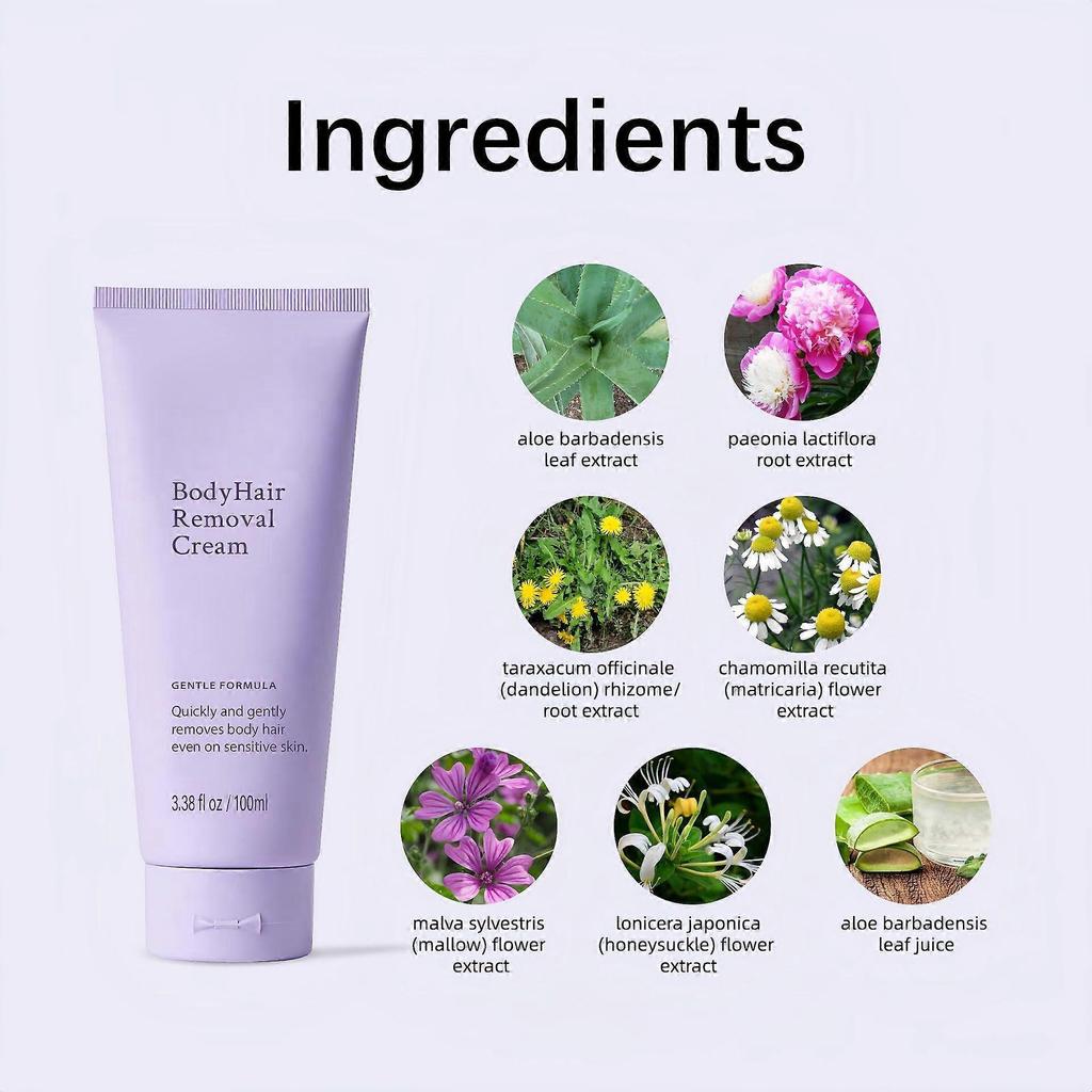 Sensitive Skin Body Hair Remover with Soothing Aloe Vera