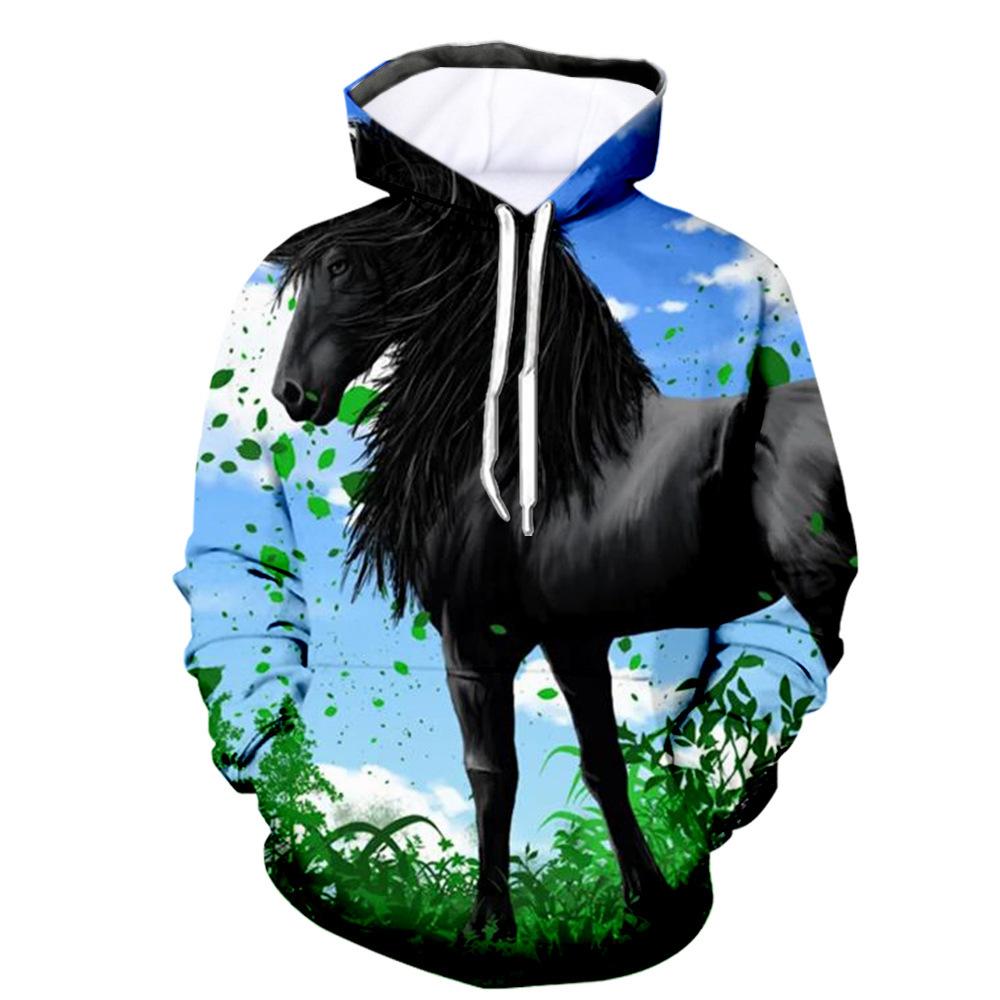 New Fashion Animal Squirrel 3D Printing Hoodie Hanorac casual unisex cu mânecă lungă