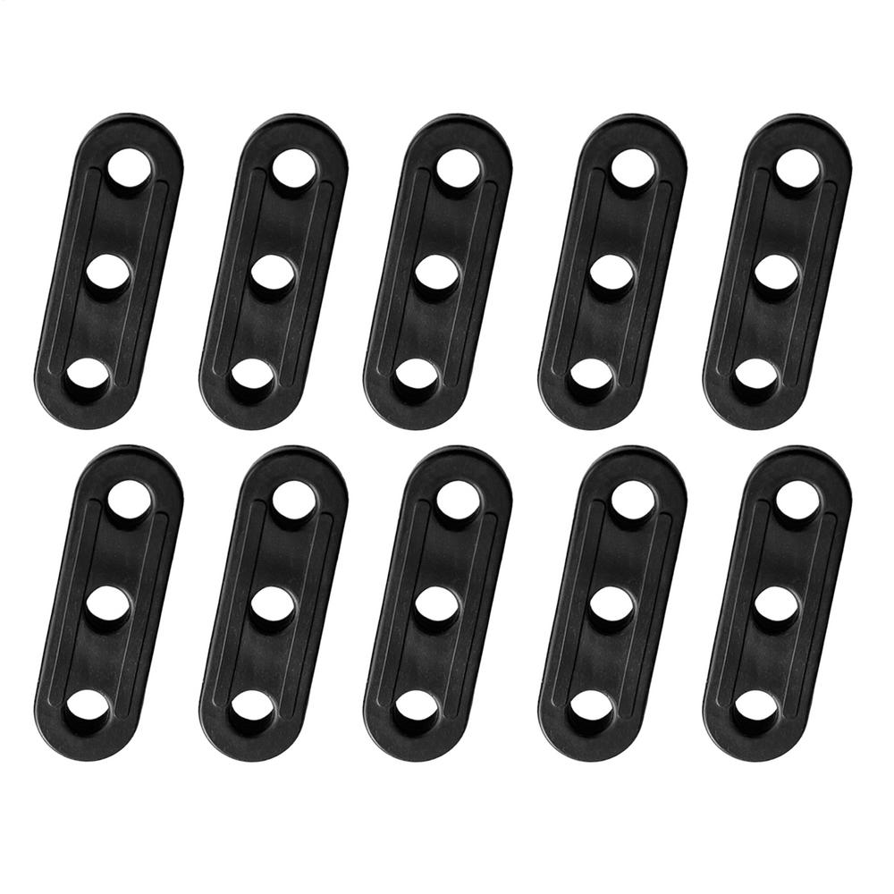 10pcs Plastic 3 Holes Camping Tent Accessory Rope Fastener Tensioner Lock Tightening Hook Wind Ropes Buckle