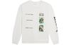 Li Ning Sweatshirts Unisex Ivory Crew Neck Moderate Regular AHSSB19-1