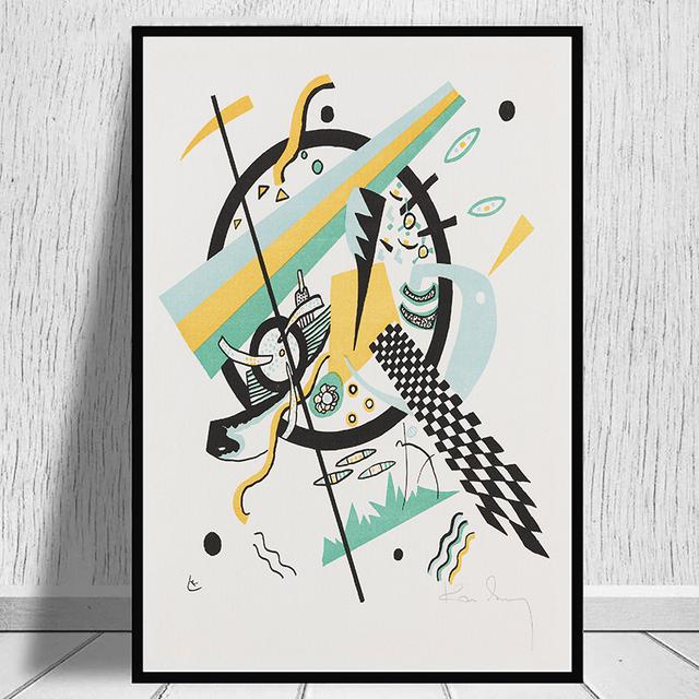 Abstract Poster Geometric Art Wassily Kandinsky Oil Painting and Wall Art Painting
