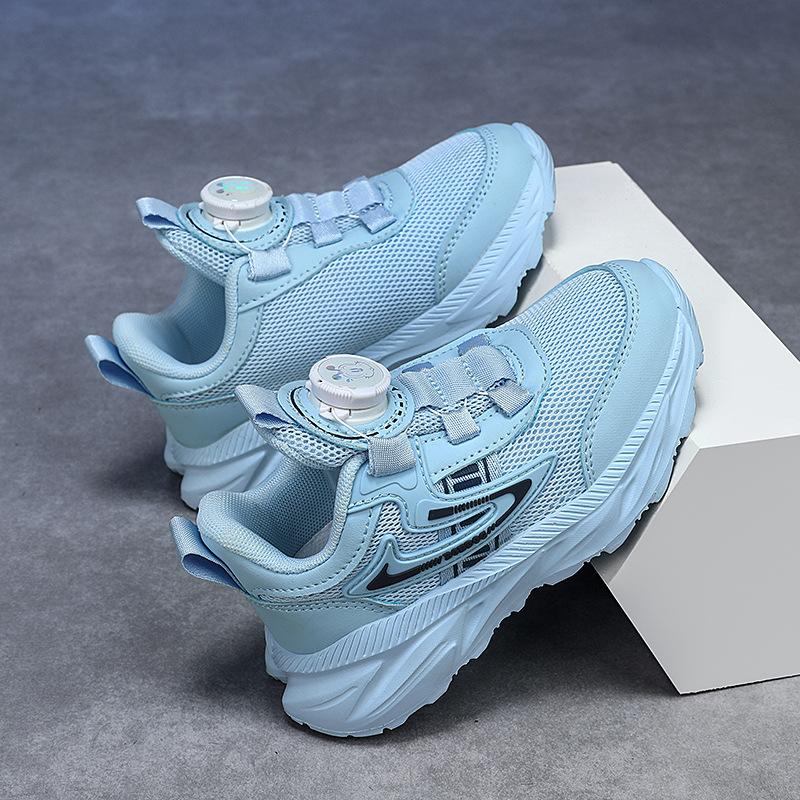 Jinjiang Children's White Sneakers Summer Mesh Shoes Mesh Breathable Elementary School Boys Little White Shoes Middle School Older Children Running