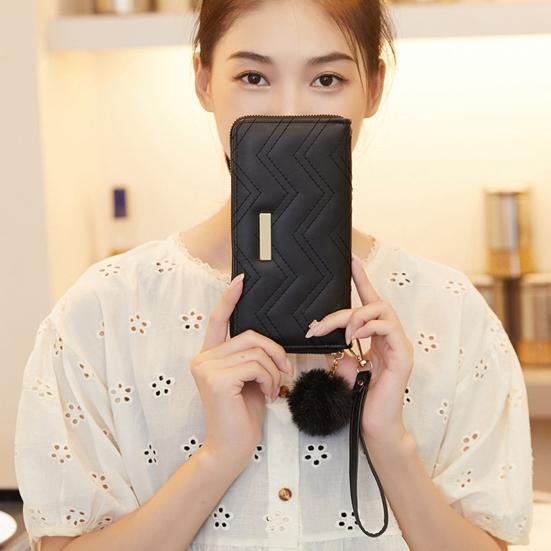 Porta carte di credito di grande capacità con portafoglio da donna alla moda