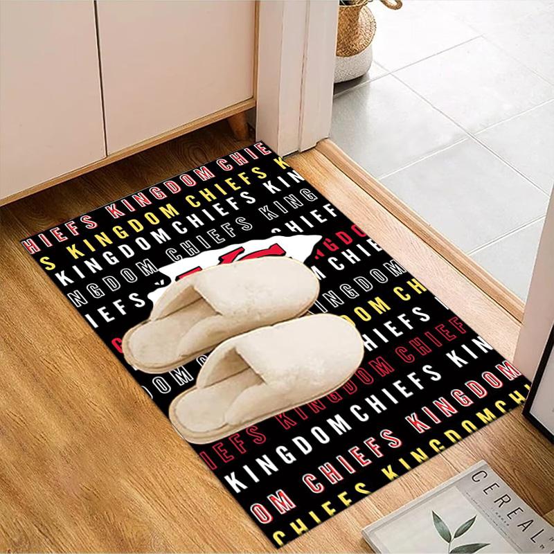 Kansas Chiefs Logo Rug Game Carpet, Floor Mat for Bedroom Living Room Entryway Rug, Home Decor Idea Gift for Christmas birthday