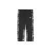 Li Ning Printed Breathable Lace-Up Straight-Leg Sports Pants Men Bottoms Black AKXR491-1