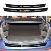 Ochronne naklejki 3D z włókna węglowego na tylny zderzak bagażnika samochodowego do Fiat Abbas 124 125 500 Abarth Palio Punto Stlio Tipo Panda Doblo