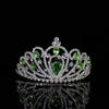 New Colorful Crystal Crown Wedding Bridal Women 'S Hair Accessories For Girls Birthday Fashion Headdress Bride Tiara Clip