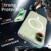 Mag Safe Phone Cover for Magsafe Iphone 17 Pro Max Air 17Pro Iphone17 16 Plus 16E 15 14 Pro 13 Pro Anti-Yellowing Clear Glitter Case Accessories