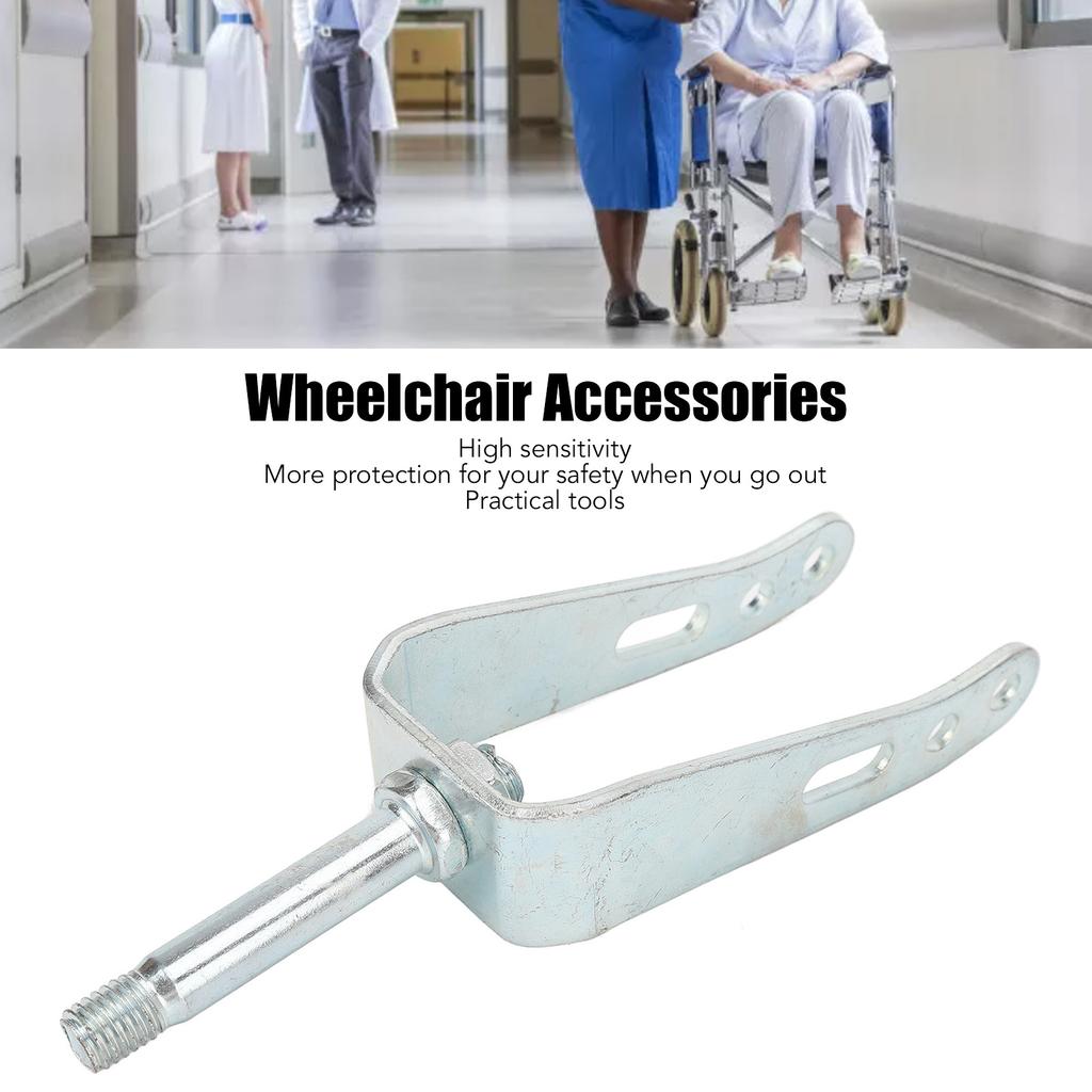 Wheelchair Front Wheel Fork Steel Bearing Wheel Front Fork for Wheelchair Replacement Parts