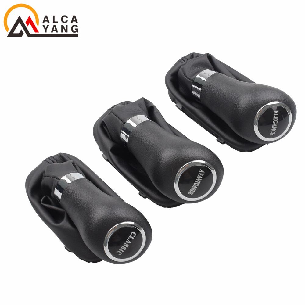 New Car Accsesories AT Gear Shift Knob With PU Leather Boot For Mercedes Benz C Class W203 W209 Leather Shifter Handball