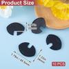 10pcs Soda Can Covers Lids, Plastic Pop Can Lid Cover, Can Top Cap Protector Spill Guard for Soda Drink Beer Coke Juice Beverage- Black